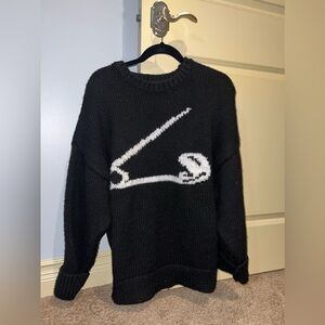 Zara Safety Pin Knit Sweater Size Medium Unisex